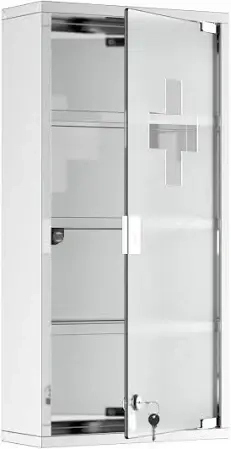 Arznei Erste Hilfe Schrank weiß Metall  30x60cm NEU (ungebraucht) anstatt 69,50  nur Euro 28,-   