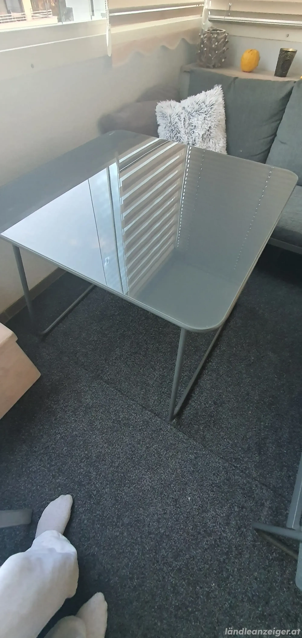 Balkon, Gartentisch.