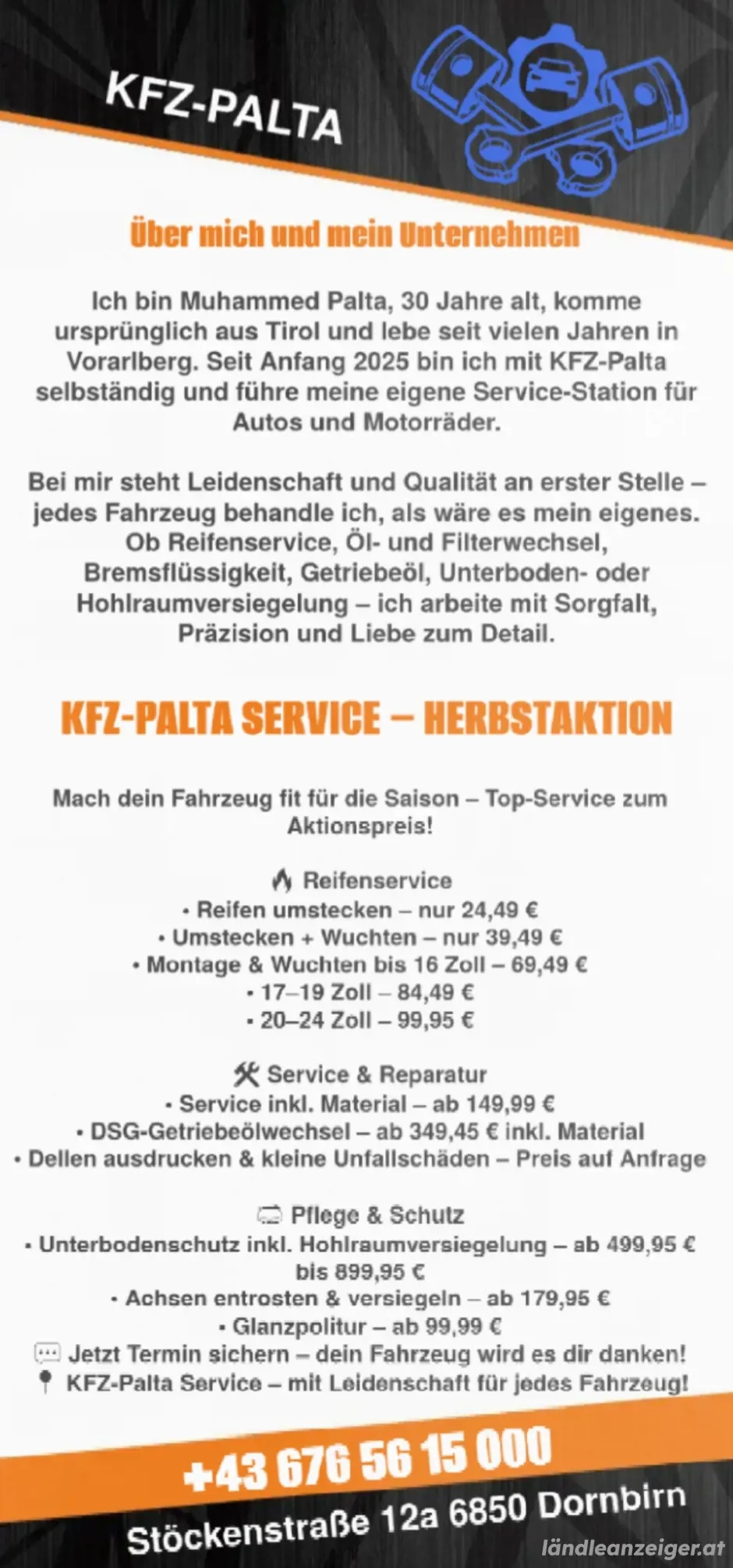 KFZ-PALTA - Herbstaktion!