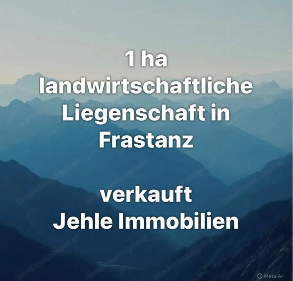 1 ha landwirtschaftliche Liegenschaft in Frastanz zu verkaufen