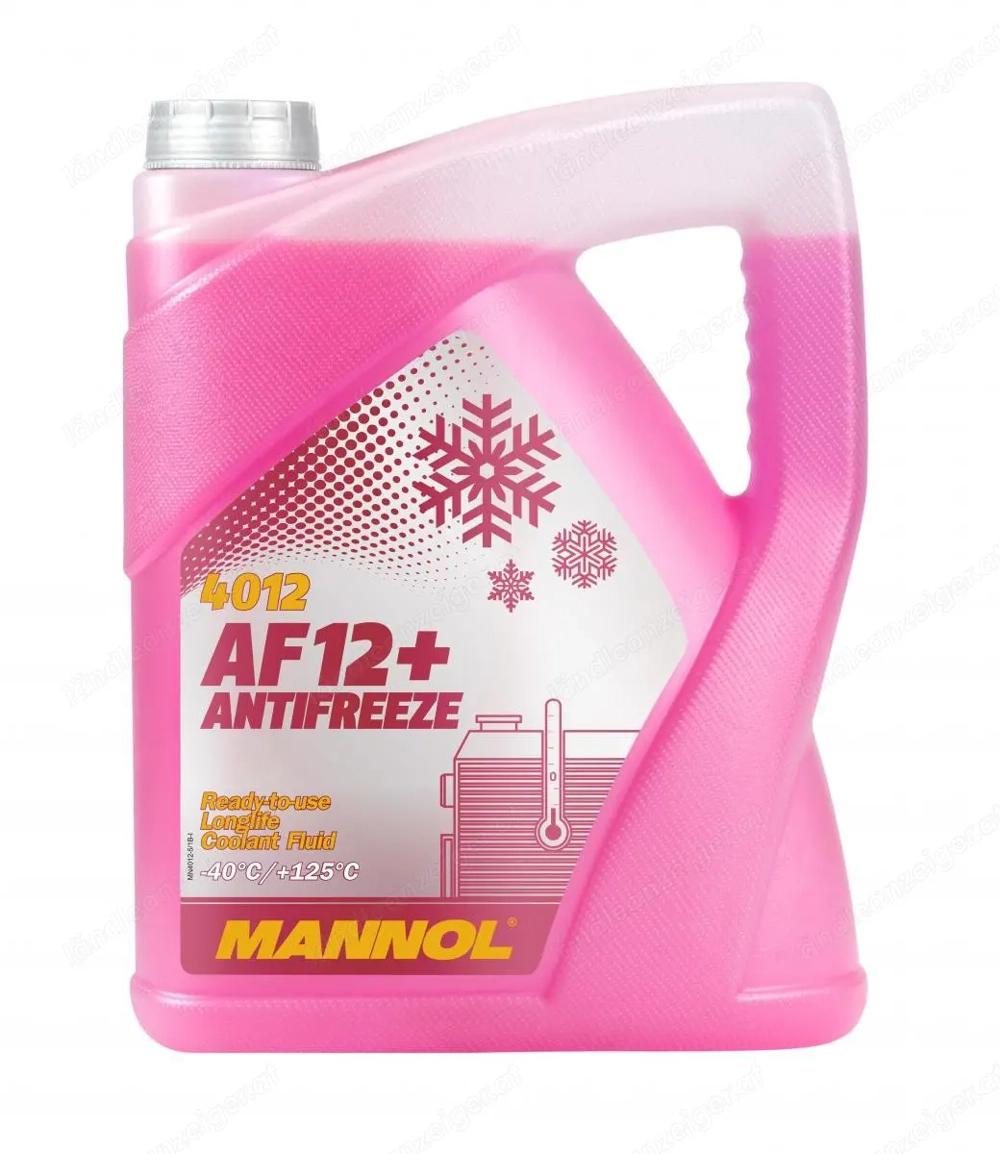 Kühlmittel AF12+ G12+ Mannol 4012 Kühlerfrostschutz Fertigmischung Longlife -40  5L
