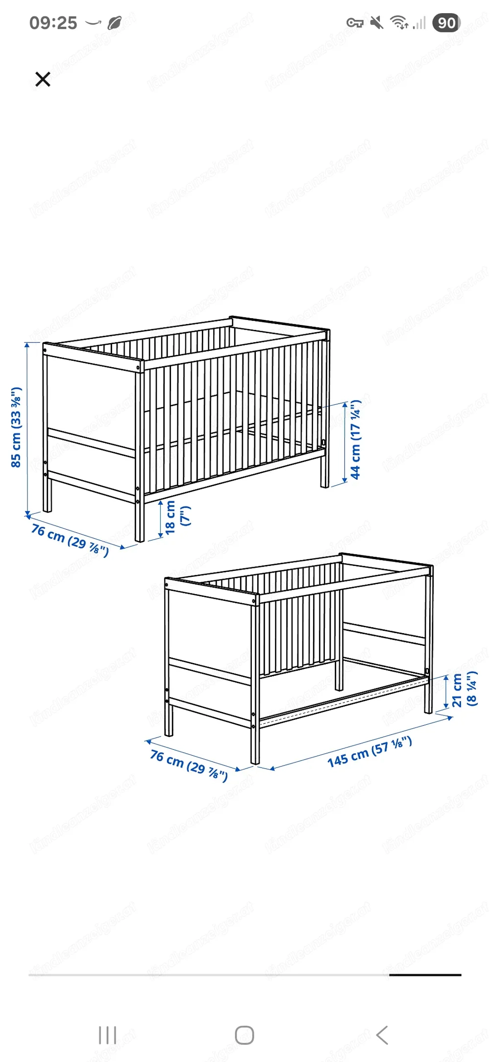 Ikea Sundvik Gitterbett