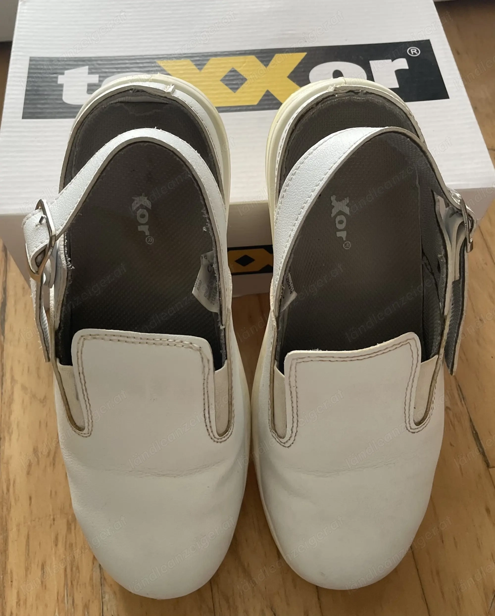 Arbeitsschuhe Texxor, mit Stahlkappe, weiß Gr. 41, Sicherheitsclogs,