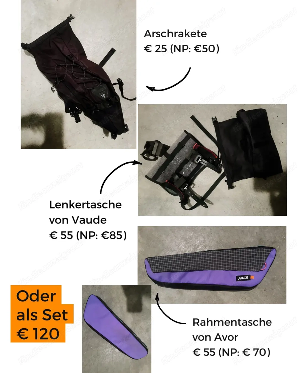 Div. Bikepacking Taschen