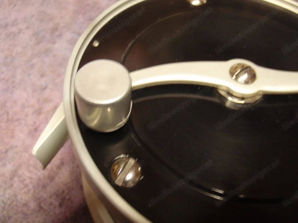 Sehr seltene 1. Auflage Lachsfliegenrolle von Murray Stewart  