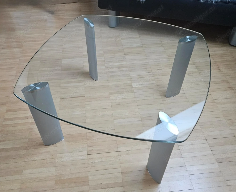 Wohnzimmer Glas-Beistelltisch