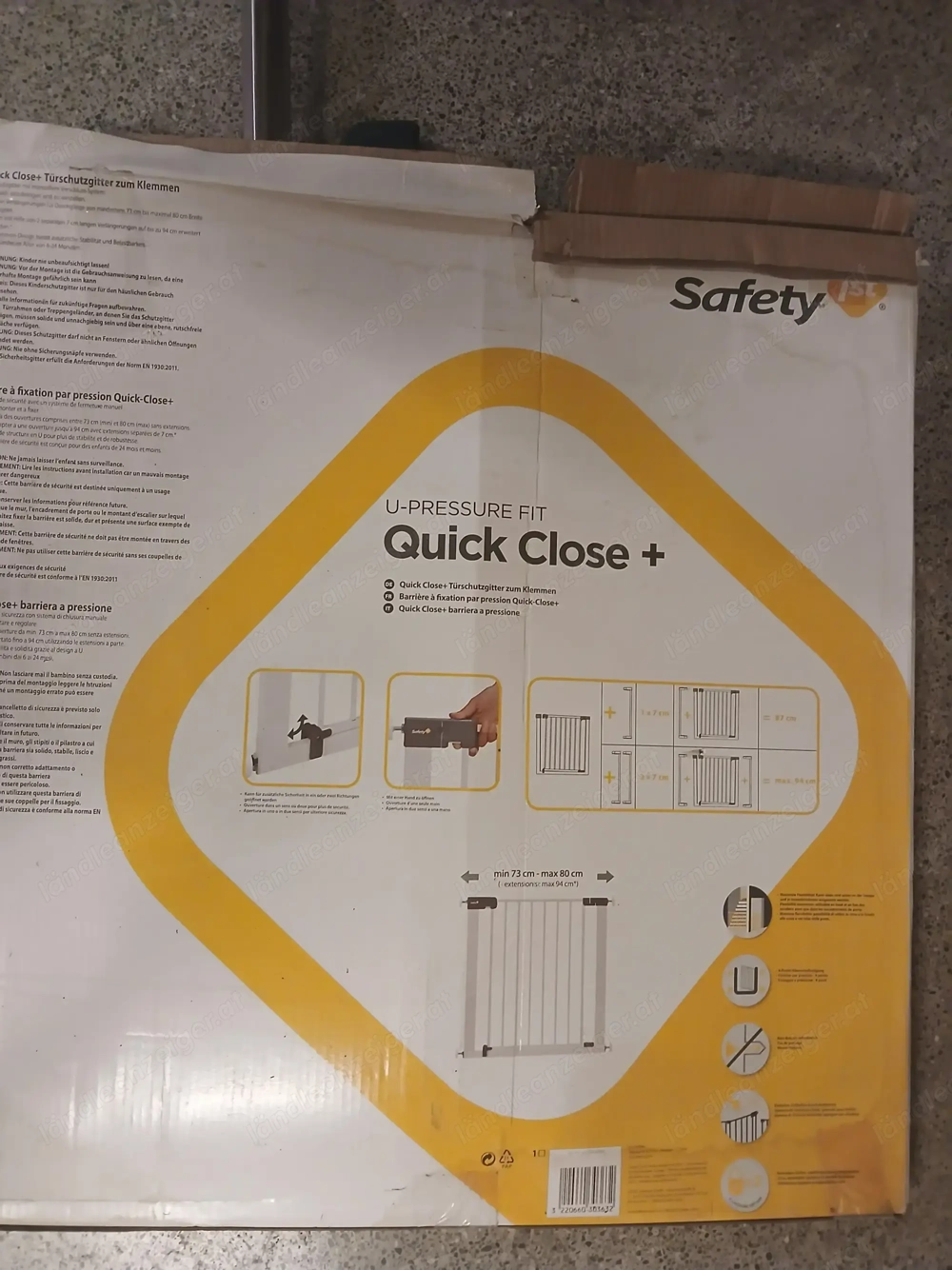 Treppenschutzgitter zum Klemmen