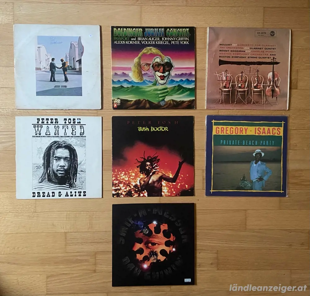 Verschiedene Schallplatten