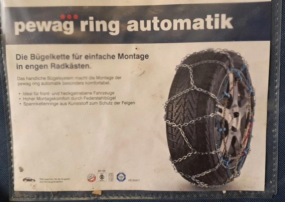 Schneeketten PEWAG Ring automatik LM73 SB