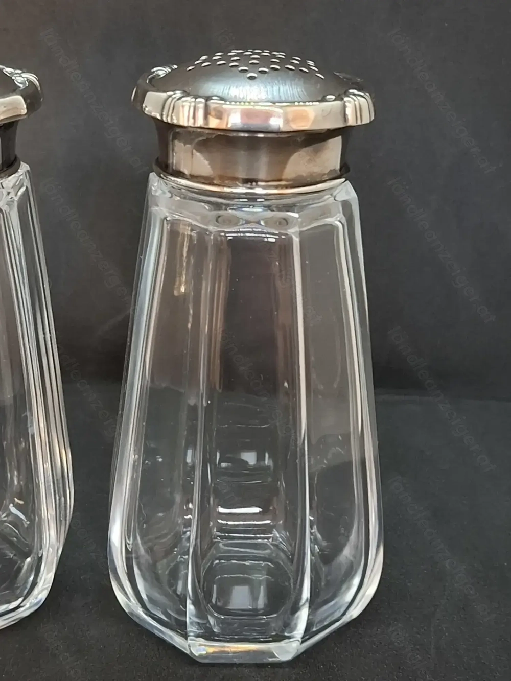 800er Silber Gewürzstreuer antik Salz und Pfeffer