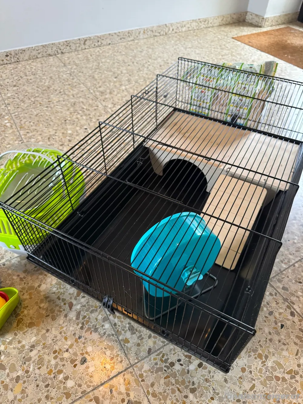 Hamsterkäfig groß inkl. Transporter und Zubehör
