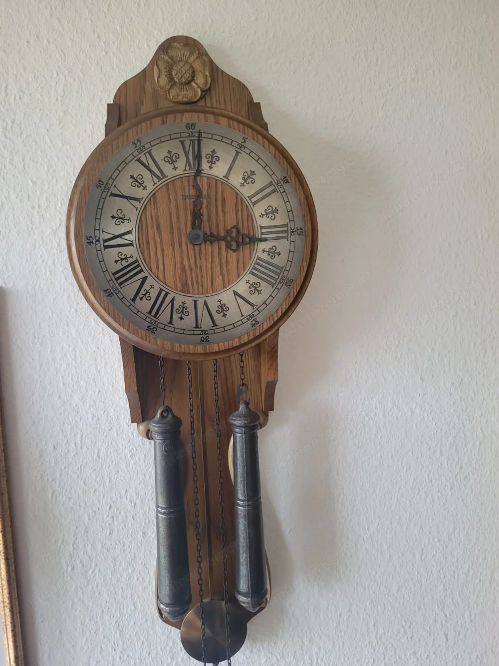 Wanduhr mit Pendel   klassischer Stil, voll funktionsfähig