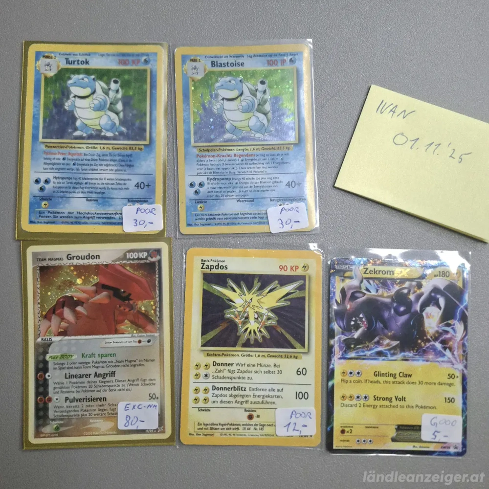 Pokemon Vintage Karten 