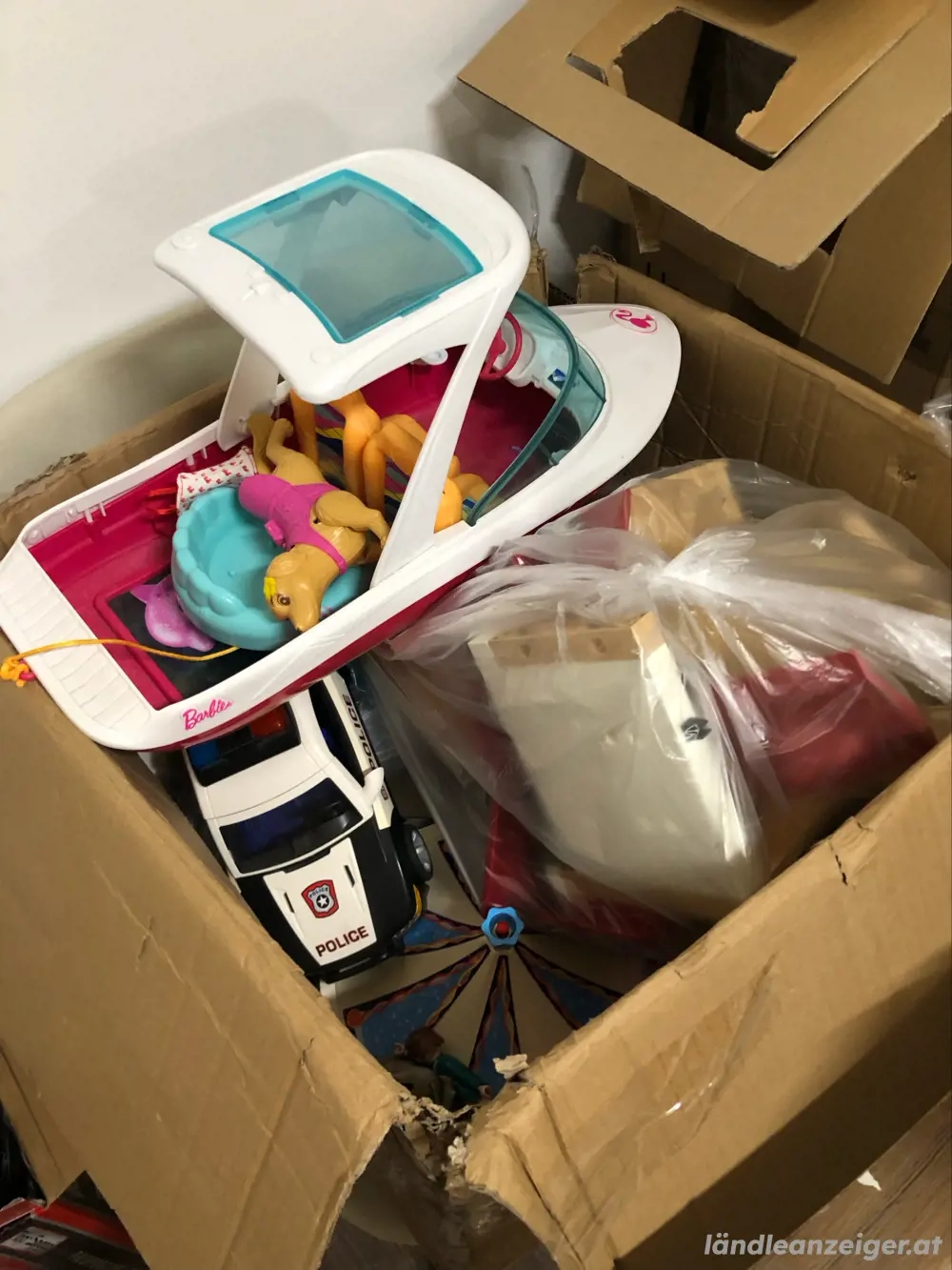 Playmobil gemischte Kiste + Barbie Boot