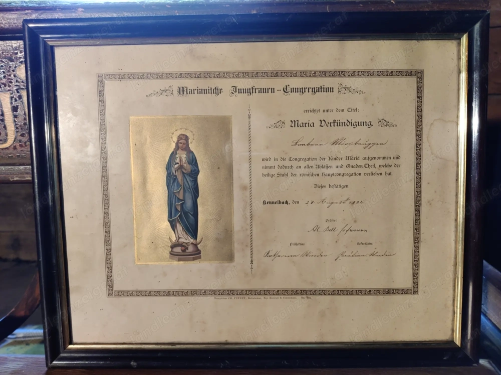 Antike Bilder Heiligenbilder Urkunden