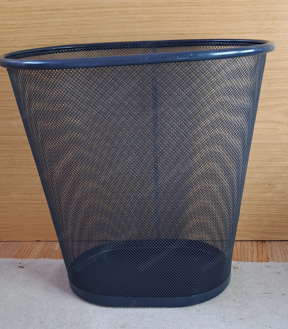 Papierkorb, Gitterkorb Dunkelblau, Metall