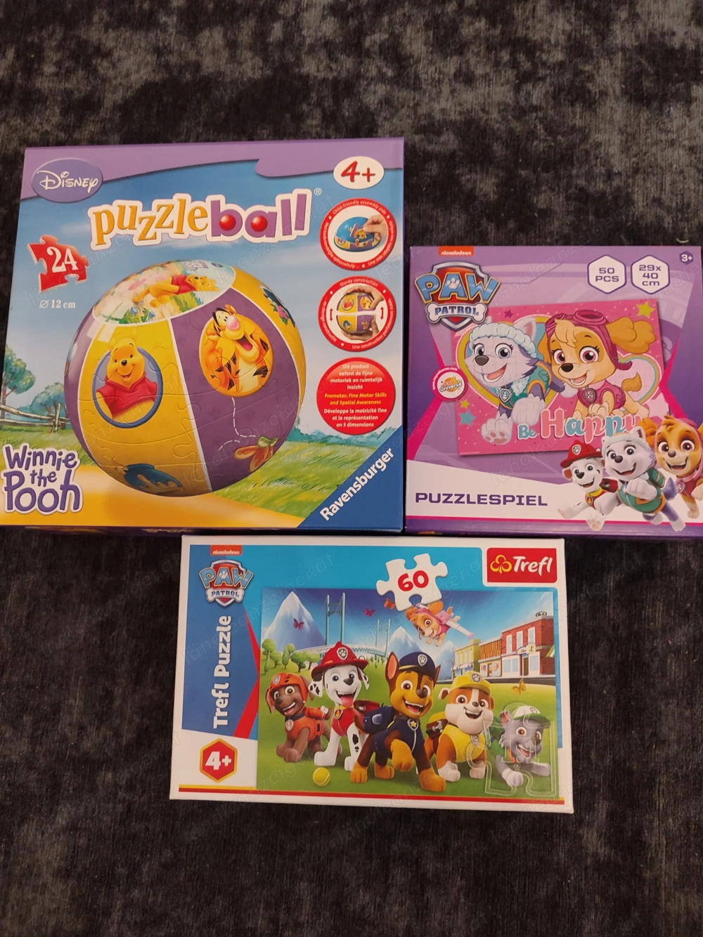 Puzzle Set einhaltet Puzzle Ball und Paw Patrol Puzzle 