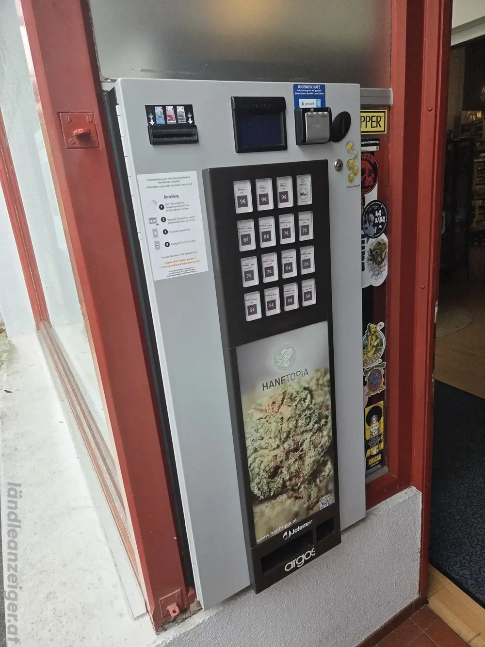 ARGOS 10   Zigarettenautomat mit BNL, Münzwechsler & NFC-Modul