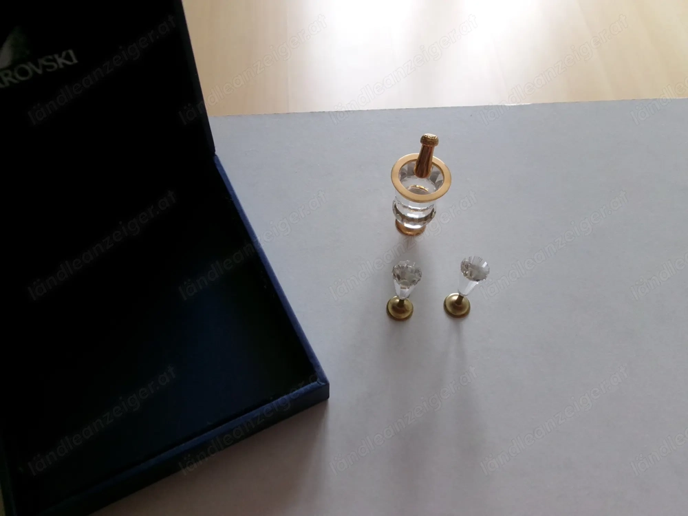 Swarovski - Sektkühler + Gläser
