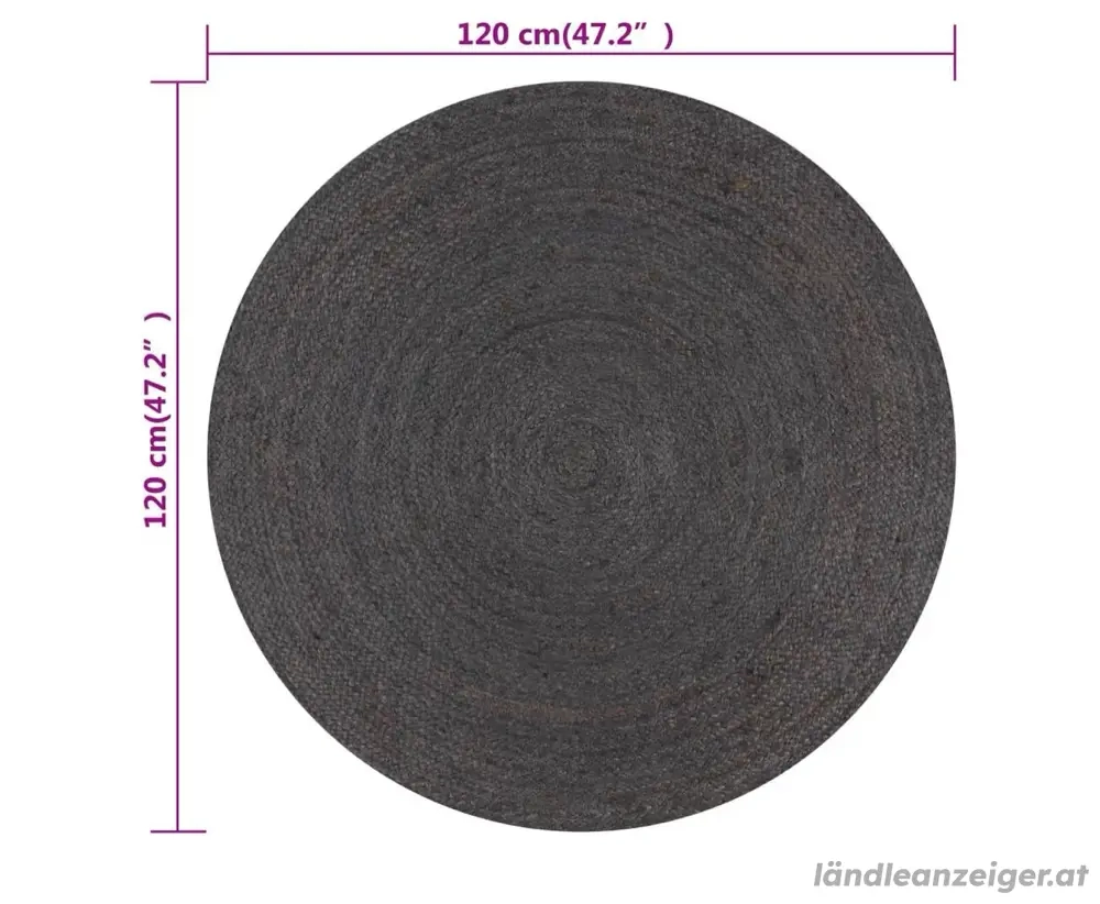 Abholpreis heute! Teppich Jute 120cm