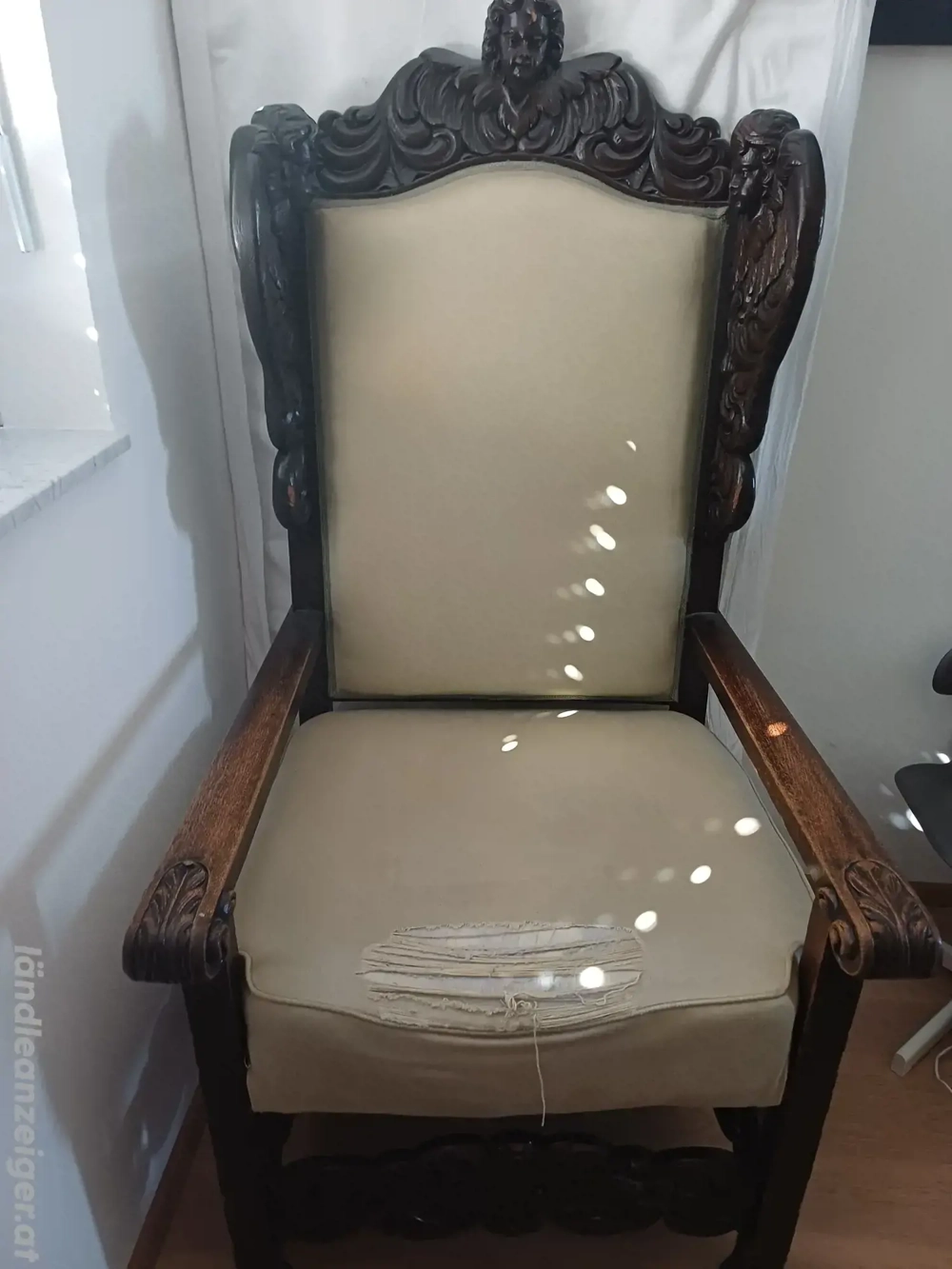 Barocker Hochlehnenstuhl