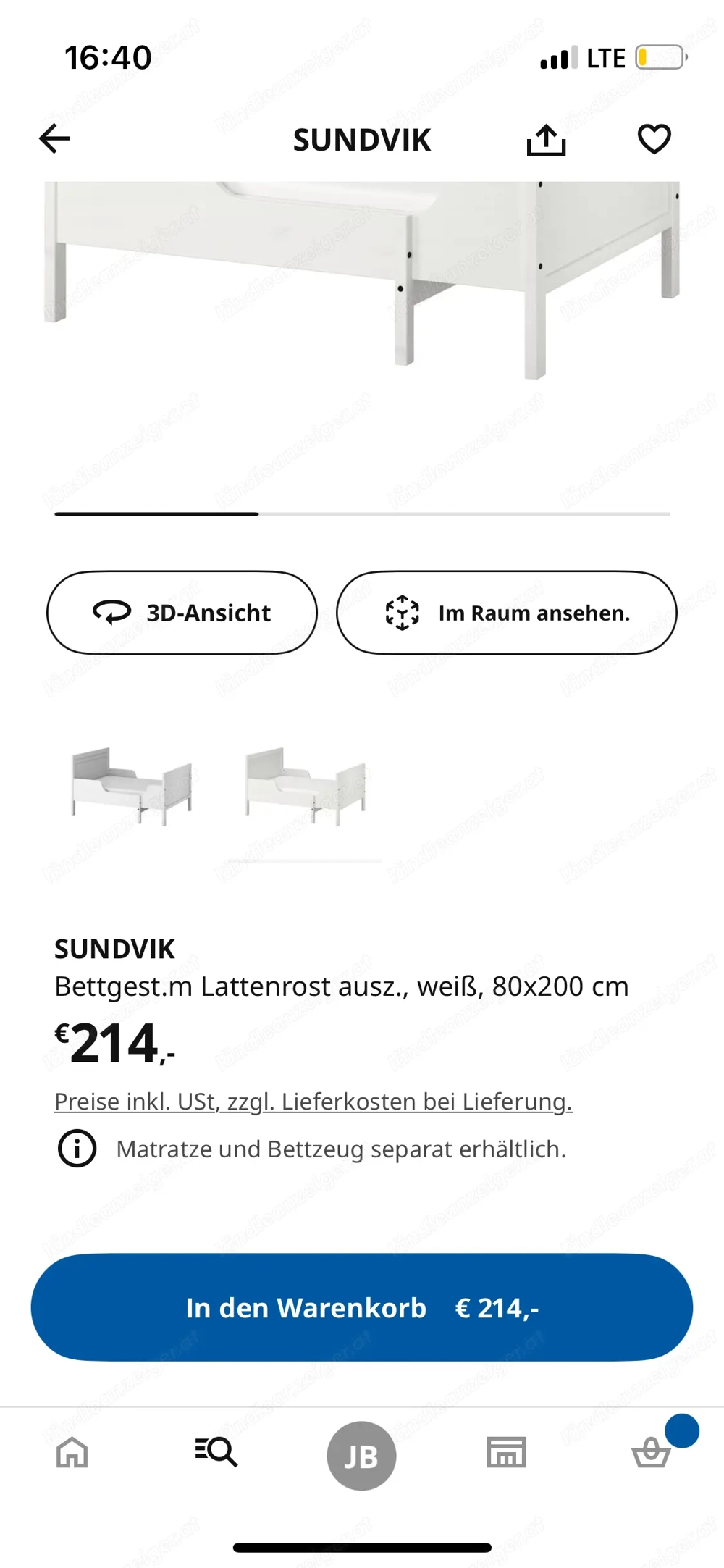 Sundvik IKEA Kinderbett 