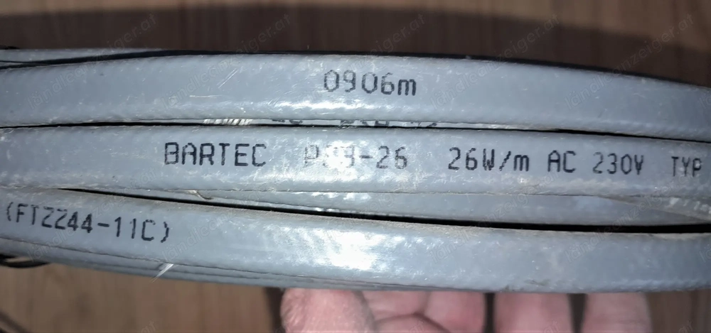 Parallel-Heizband von BARTEC