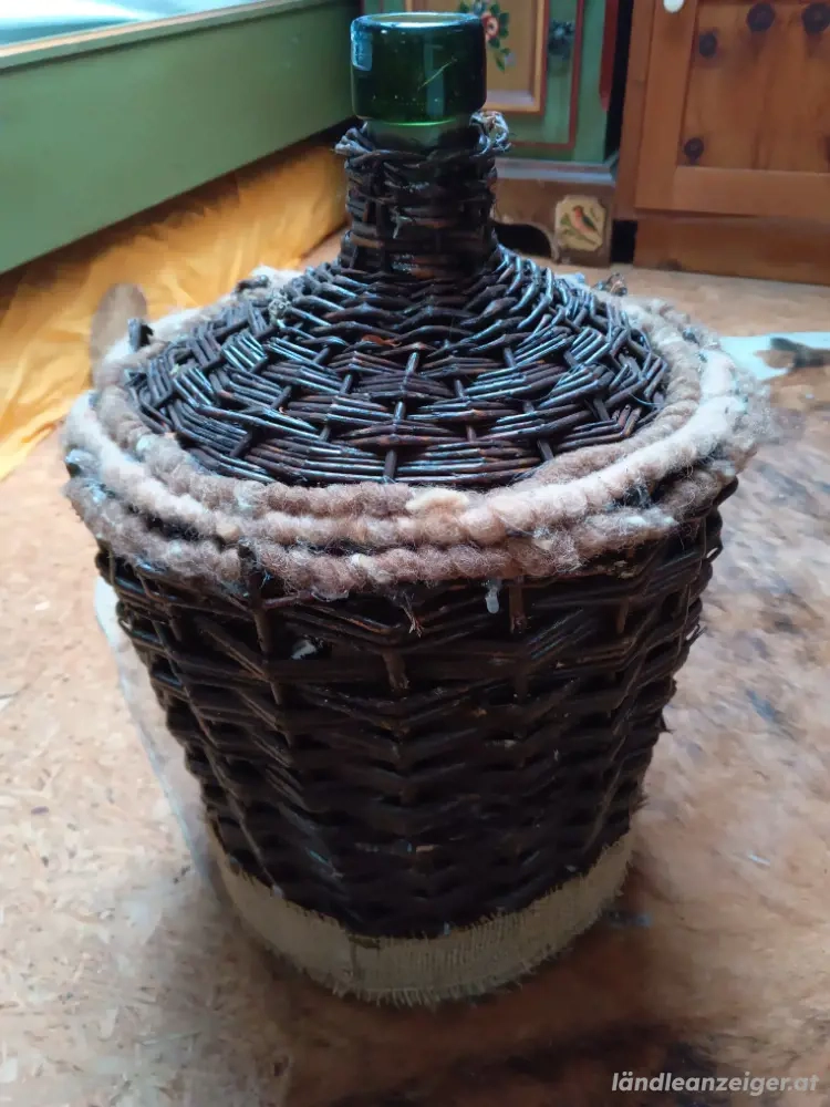 Ballonflasche Weidenkorb