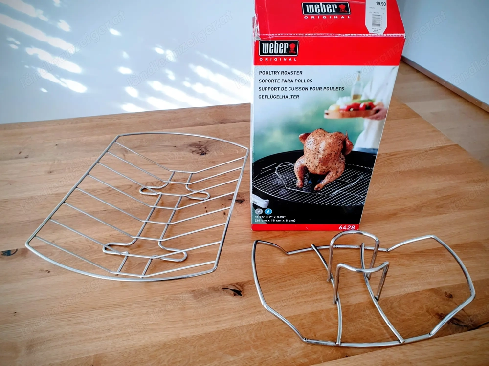 "Weber"- Geflügelhalter u. Bratenkorb