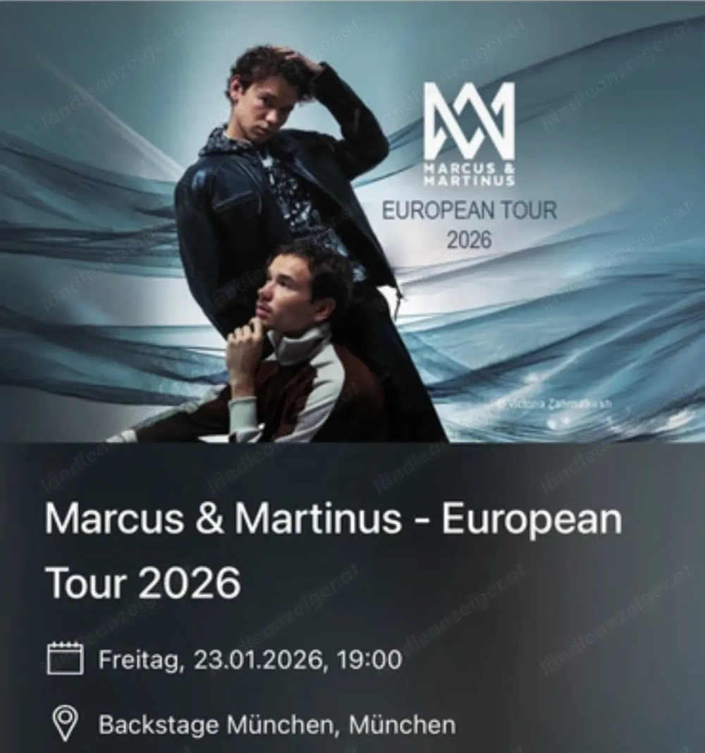Marcus&Martinus Tour Tickets 2026