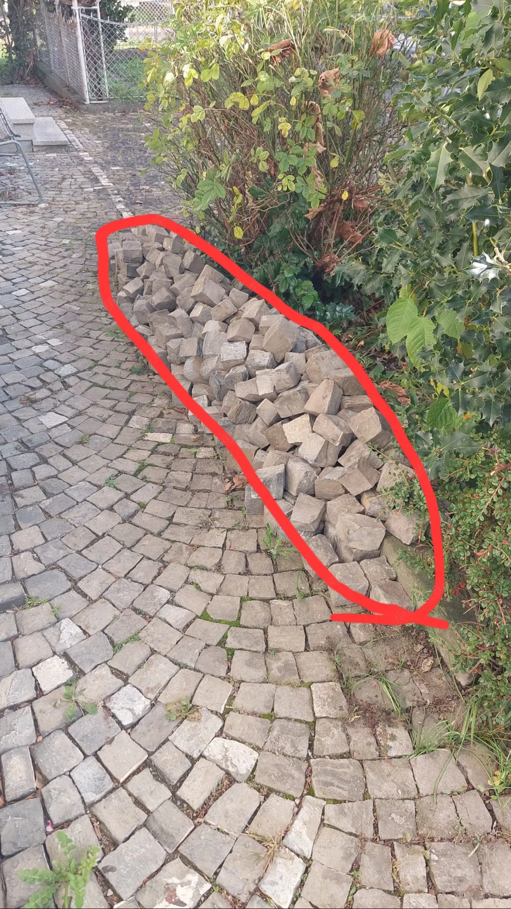 Kopfsteinpflaster ca. 2 m2 