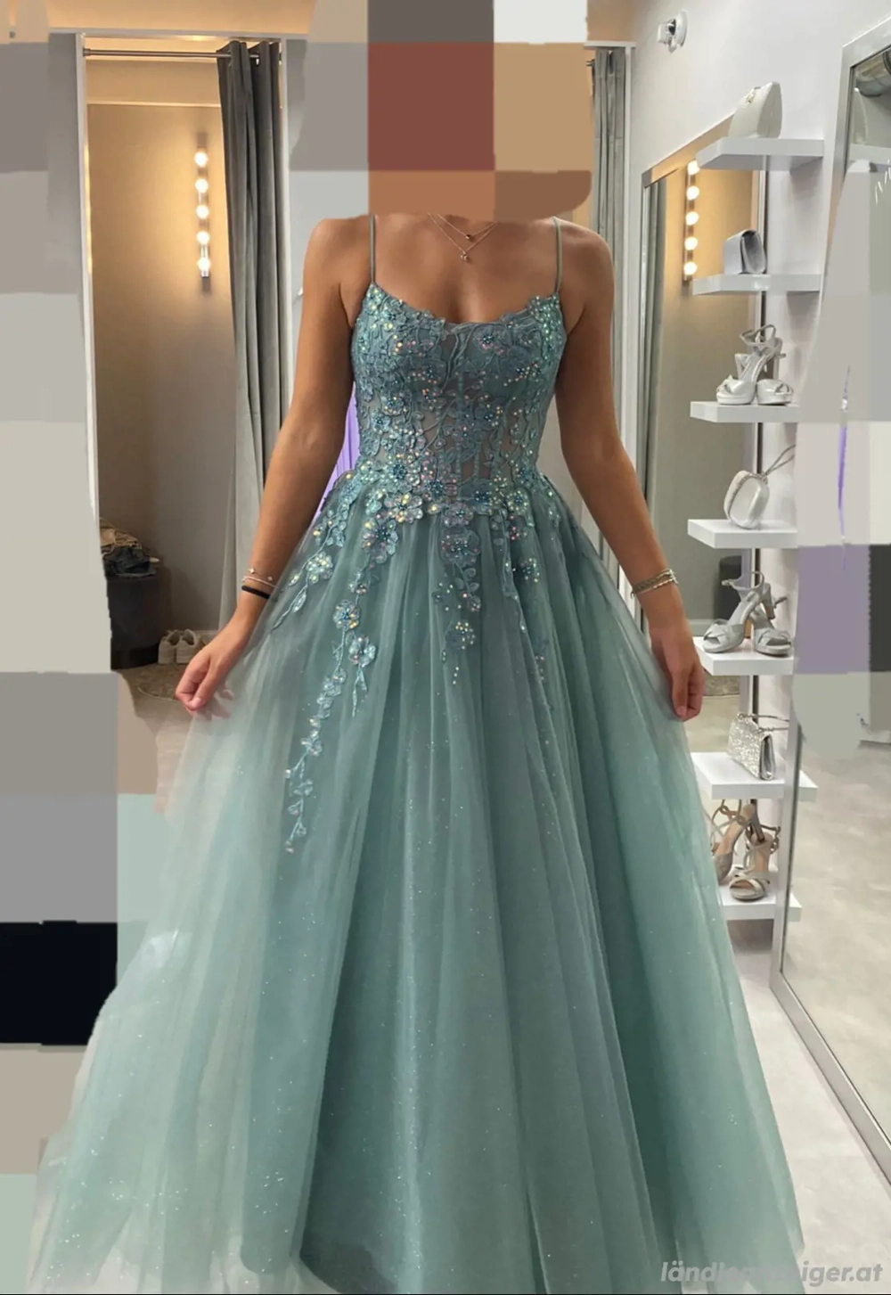 Ballkleid Mintgrün