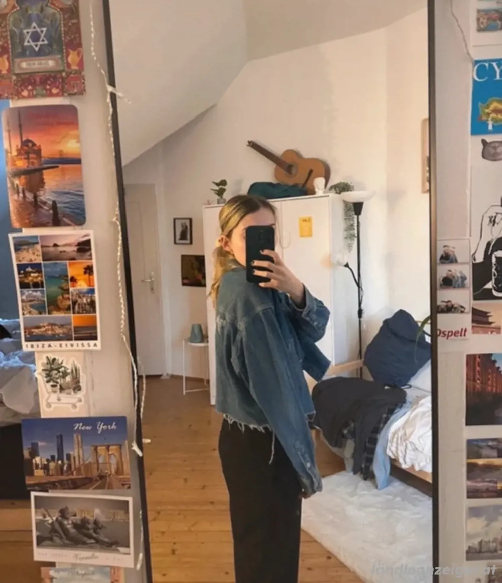 Denim Jeans- Jacke Blau