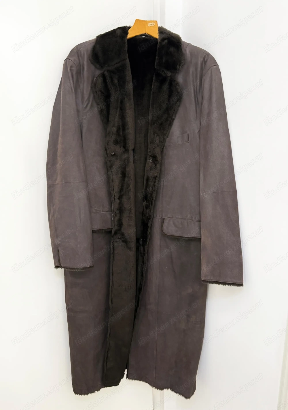 Toller langer HERREN Velour Ledermantel Ungetragen und deshalb sehr neuwertig 