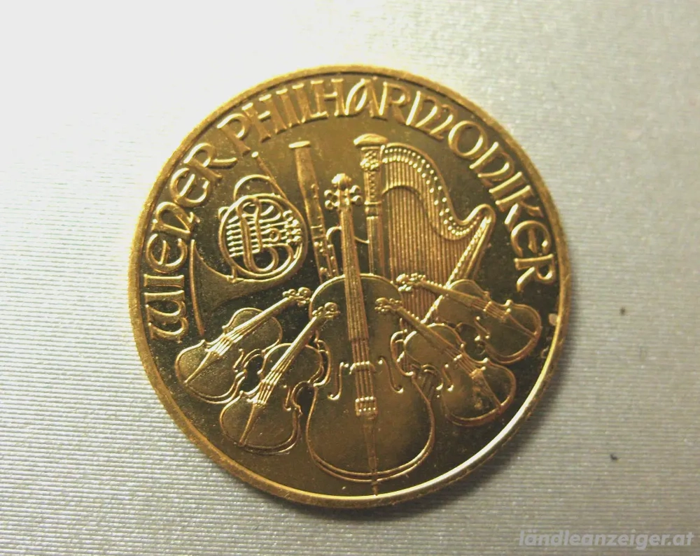 Goldmünze Österreich Wiener Philharmoniker 1 4 Oz 2008 Feingold 999,9%