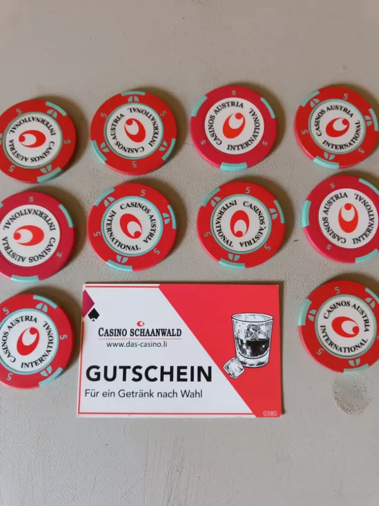 10 Casino Jetons.& Getränkebon 