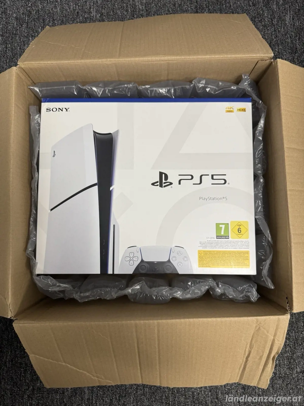 Sony PlayStation 5 Slim PS5 1 TB Disc Edition, Laufwerk in OVP
