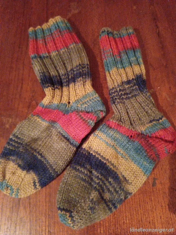 Handgestrickte Kinder Socken Gr.20