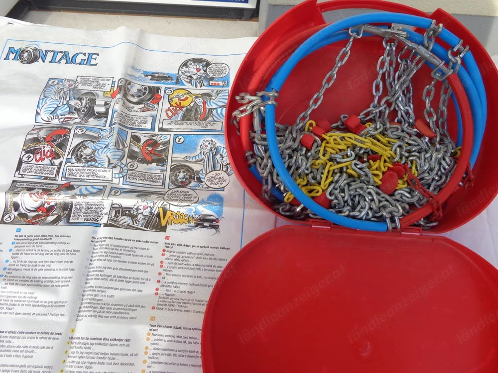 PKW -Schneeketten  185-13    185-80-13   185- 70 -14    195 - 70 -13 Im Koffer