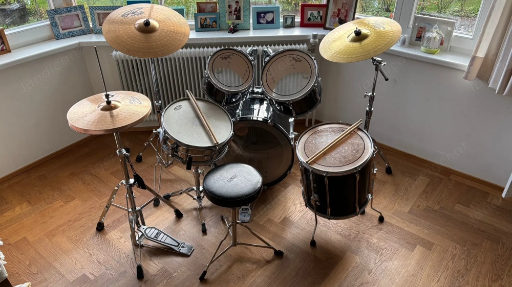 Pearl Export 22" Standard Jet Black Kompletes Set