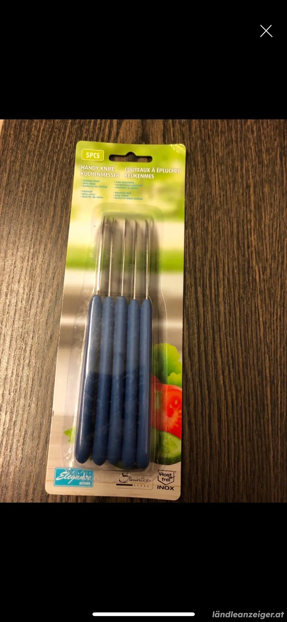 5 Küchenmesser aus Edelstahl