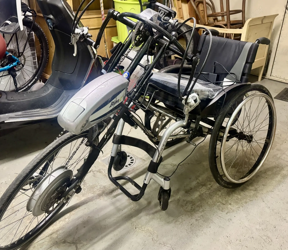 Rollstuhl-Vorspannrad mit BionX-Motor - Challenger Pro 750