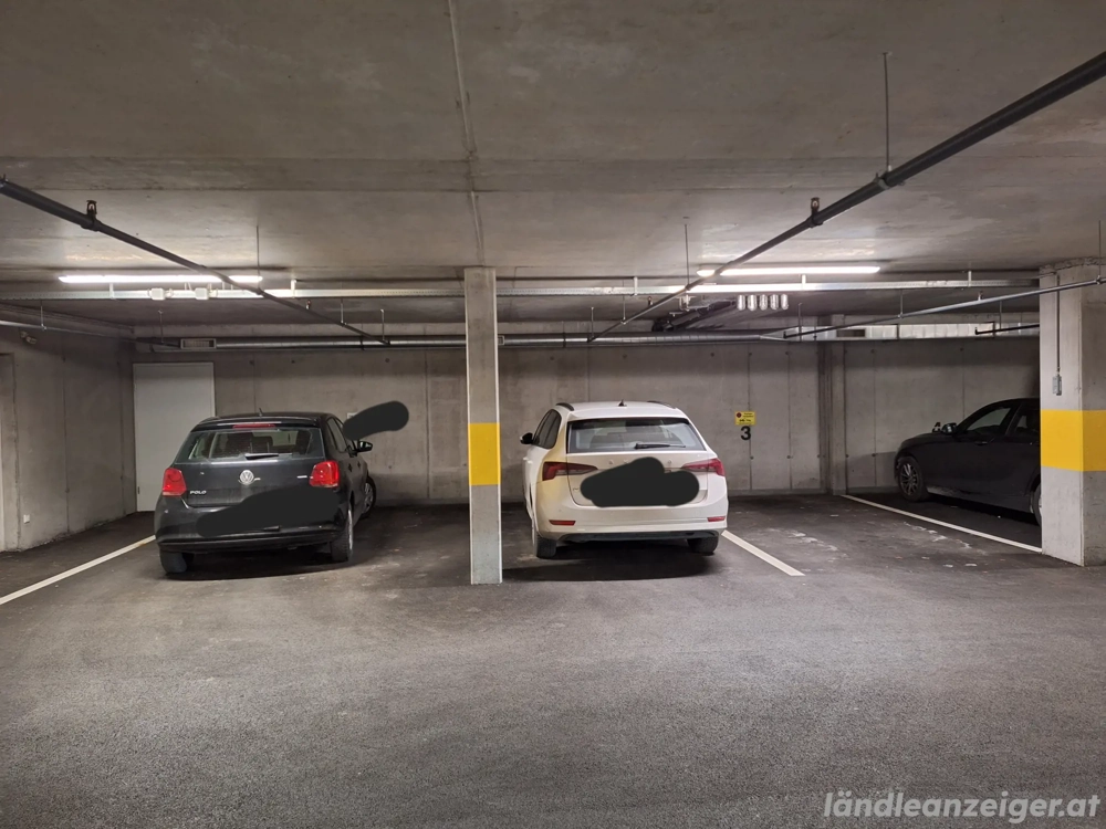 Tiefgaragenabstellplatz   Tiefgaragenplatz im Zentrum von Feldkirch zu vermieten