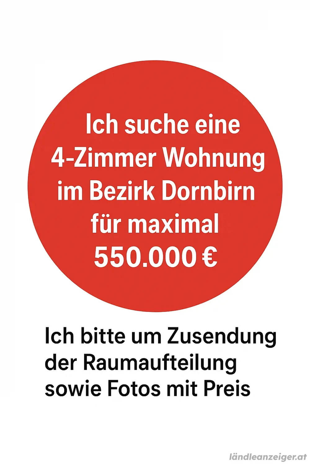 ICH SUCHE: 4 Zimmer Wohnung 