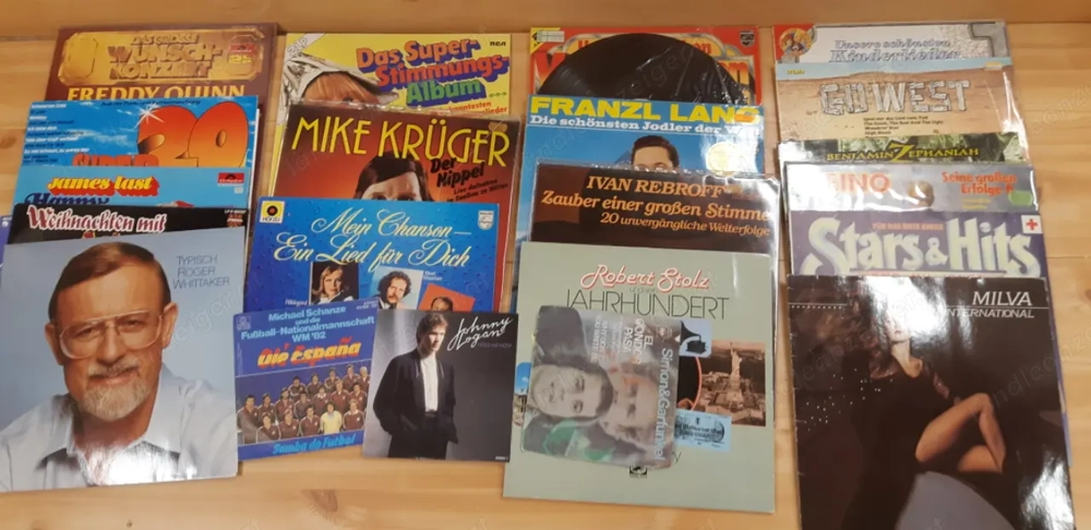 Schallplatten verschiedener Stilrichtungen