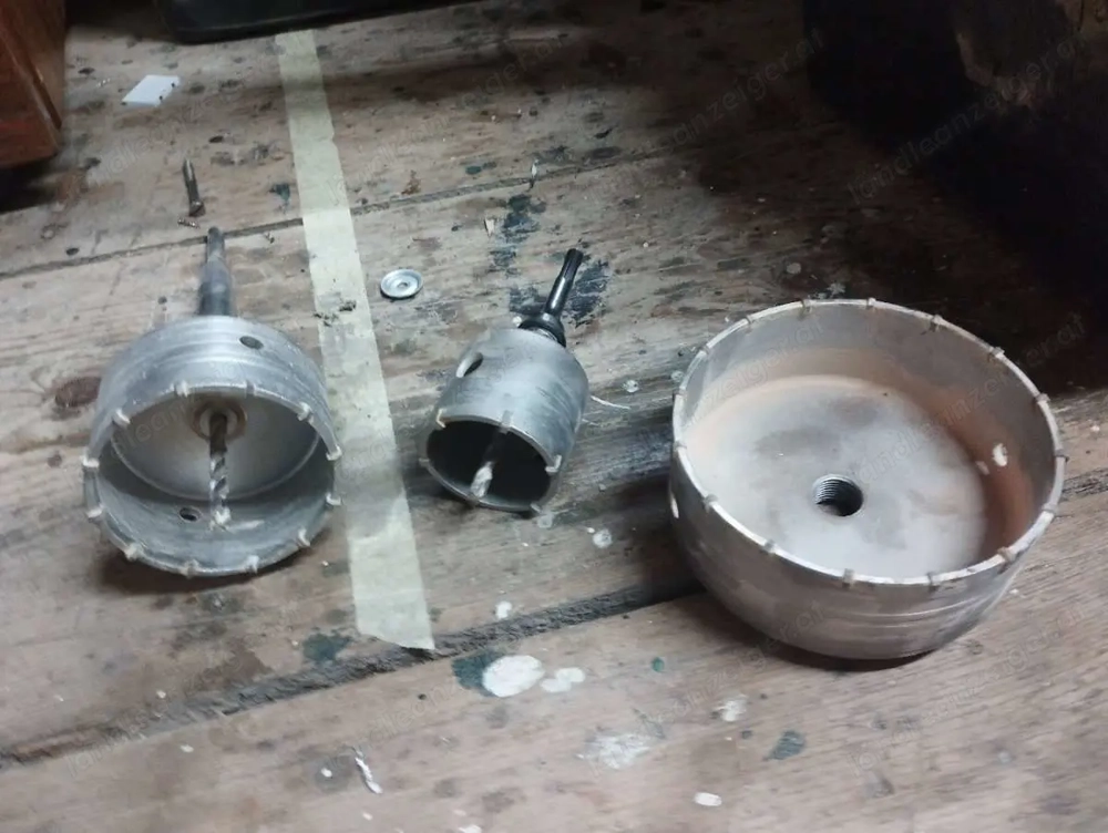 Bohrkronen 150mm, 100mm sowie 68mm