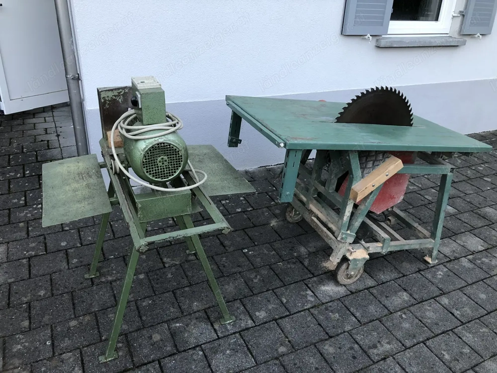 Holzspalter und Kreissäge mit Wippfunktion