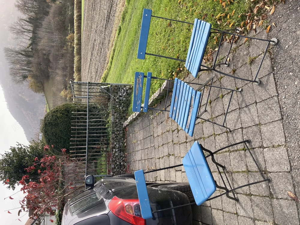 7 Biergarten Stühle mindestens 65 Jahre 