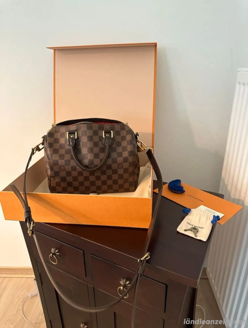 Louis Vuitton Speedy 25 Bandouli re   Damier Ebene Canvas (2017)
