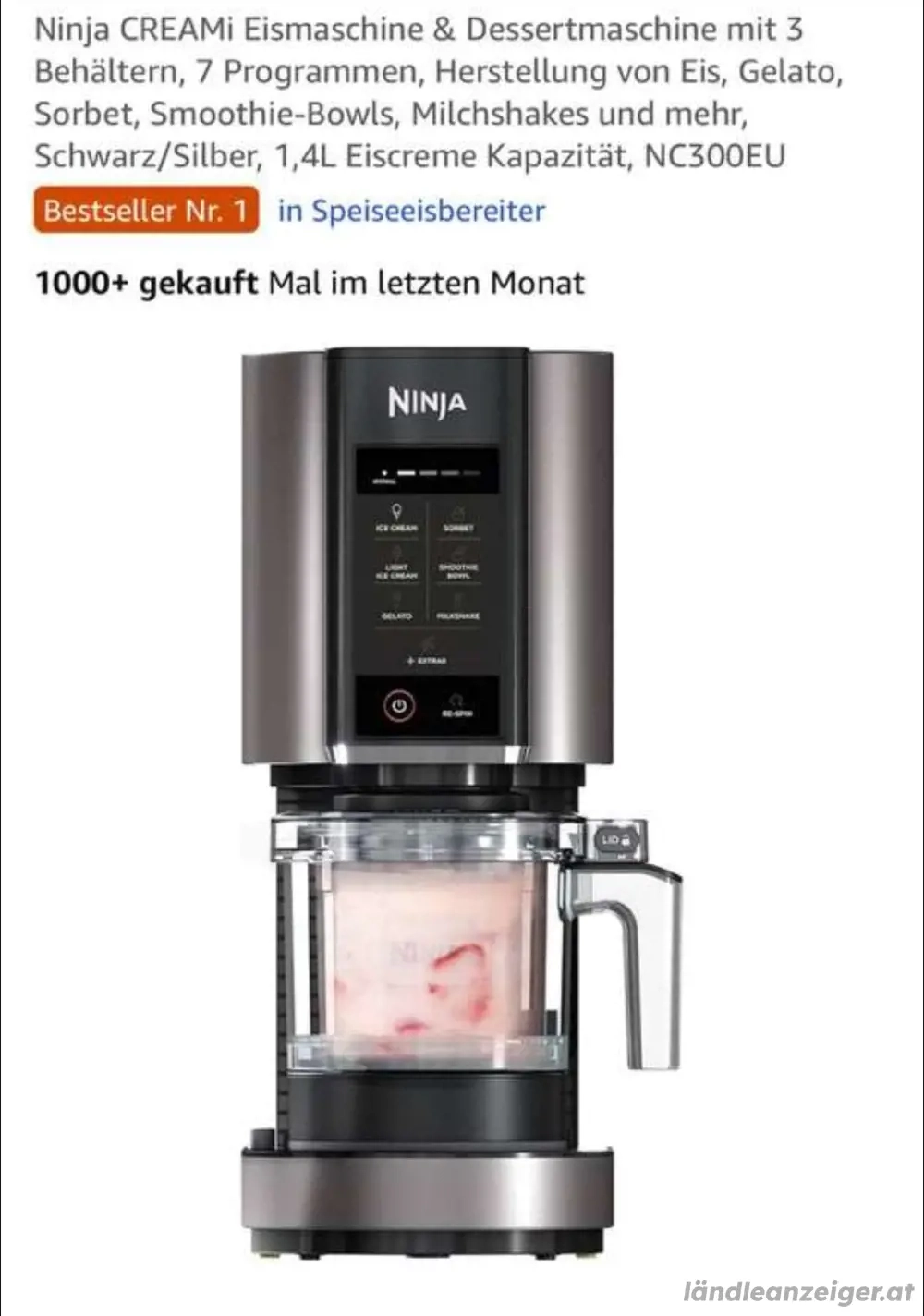 Ninja creami 1x benutzt